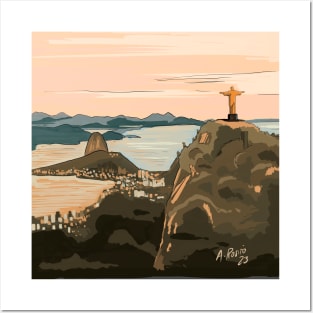 Rio de Janeiro Illustration - Brazil Posters and Art